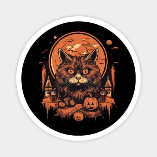 Manx Cat Halloween, Cat Lover Magnet